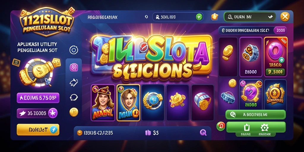 Tampilan aplikasi 1121SLOT dengan fitur pengelolaan slot yang intuitif.
