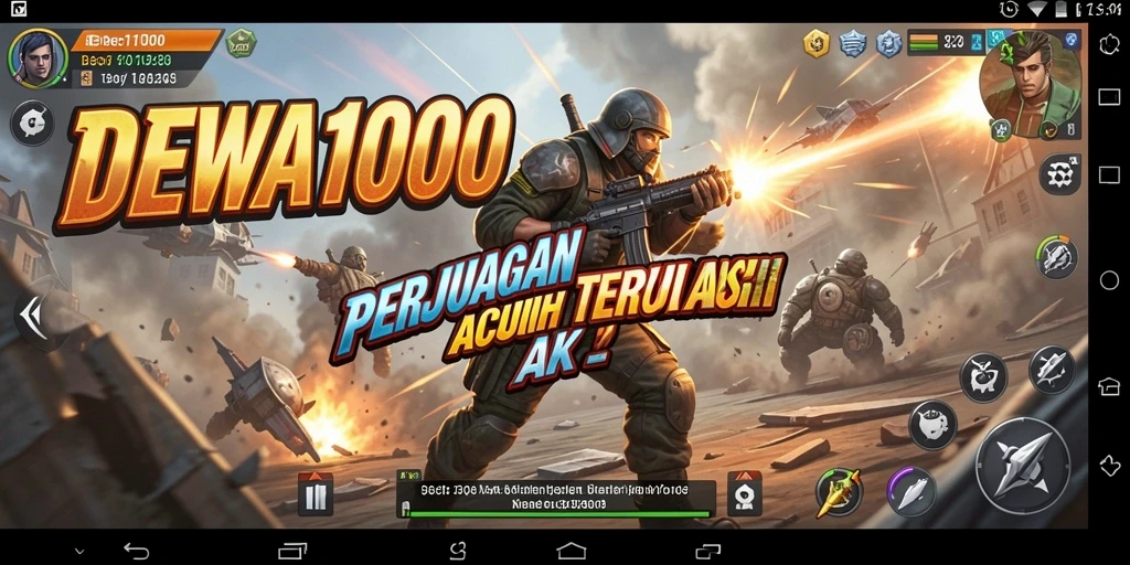 Gameplay seru DEWA1000 dalam pertempuran Action yang mendebarkan.