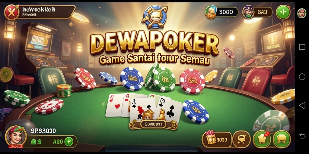 Tampilan gameplay menarik dari DEWAPOKER dengan interaksi pemain.