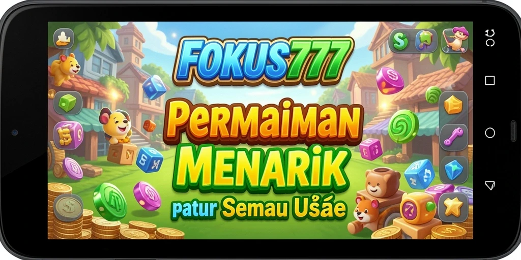 Gameplay FOKUS777 yang seru dan menantang teka-teki.
