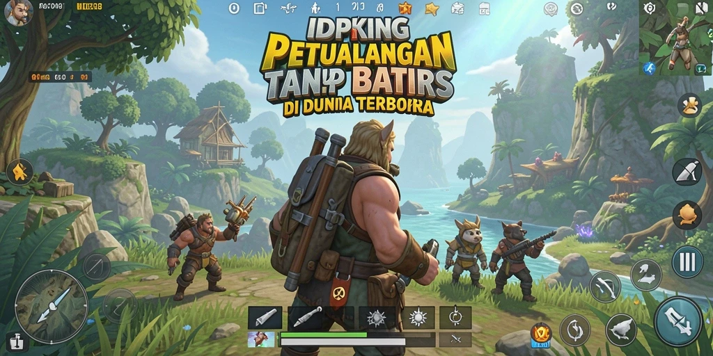 Screenshot gameplay IDPKING menampilkan petualangan seru di dunia terbuka.