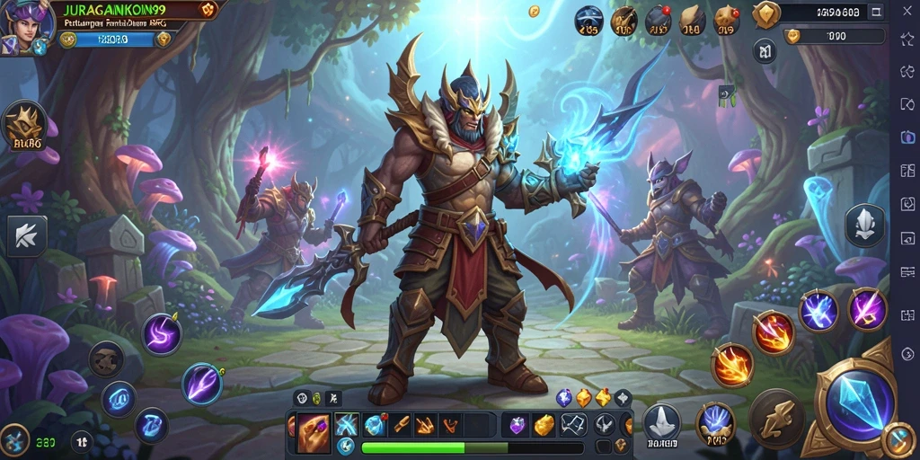 Screenshot utama JURAGANKOIN99 menampilkan momen aksi seru dalam gameplay.