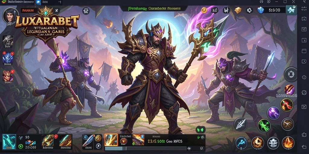 Tampilan gameplay LUXARABET yang memukau dan penuh aksi.