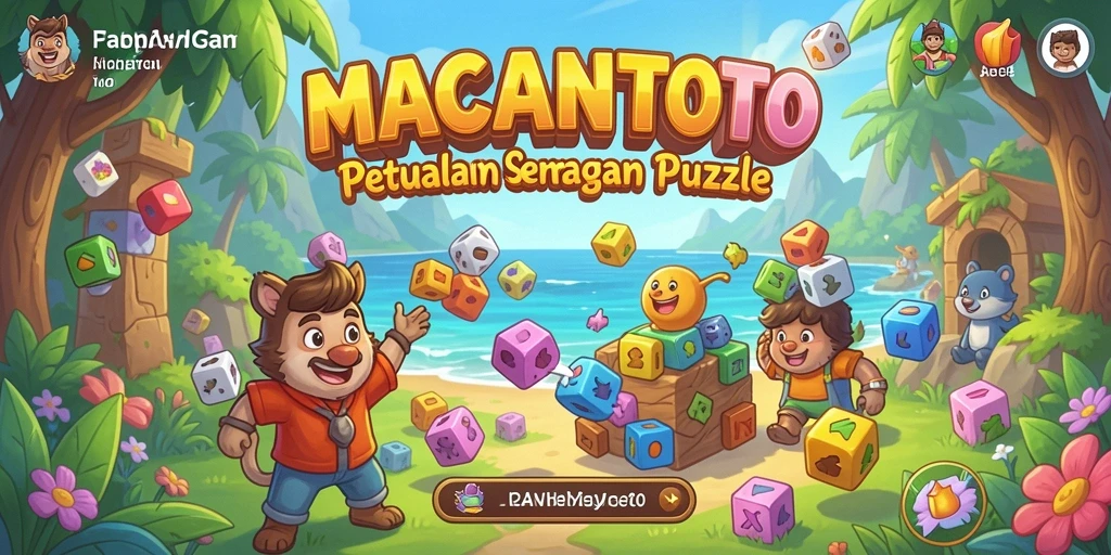 Tampilan gameplay <strong>MACANTOTO</strong> dengan berbagai teka-teki yang menantang.
