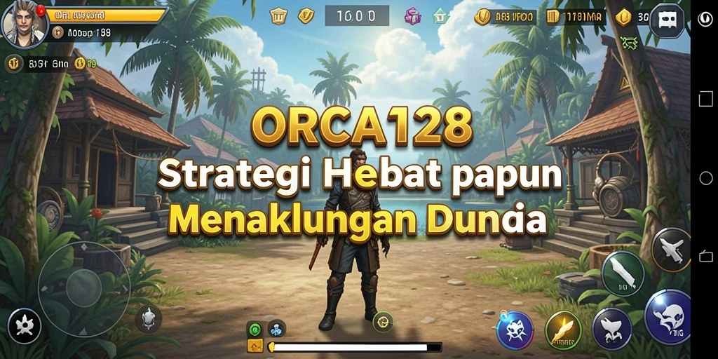 Tampilan strategis menakjubkan dari gameplay ORCA128.