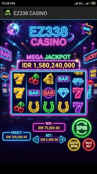 Tampilan halaman utama ez338 dengan aplikasi unggulan.